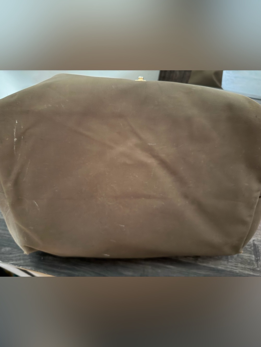 Longchamp Brown Nylon Tote with Tan Leather Trim - Picture 5 of 7